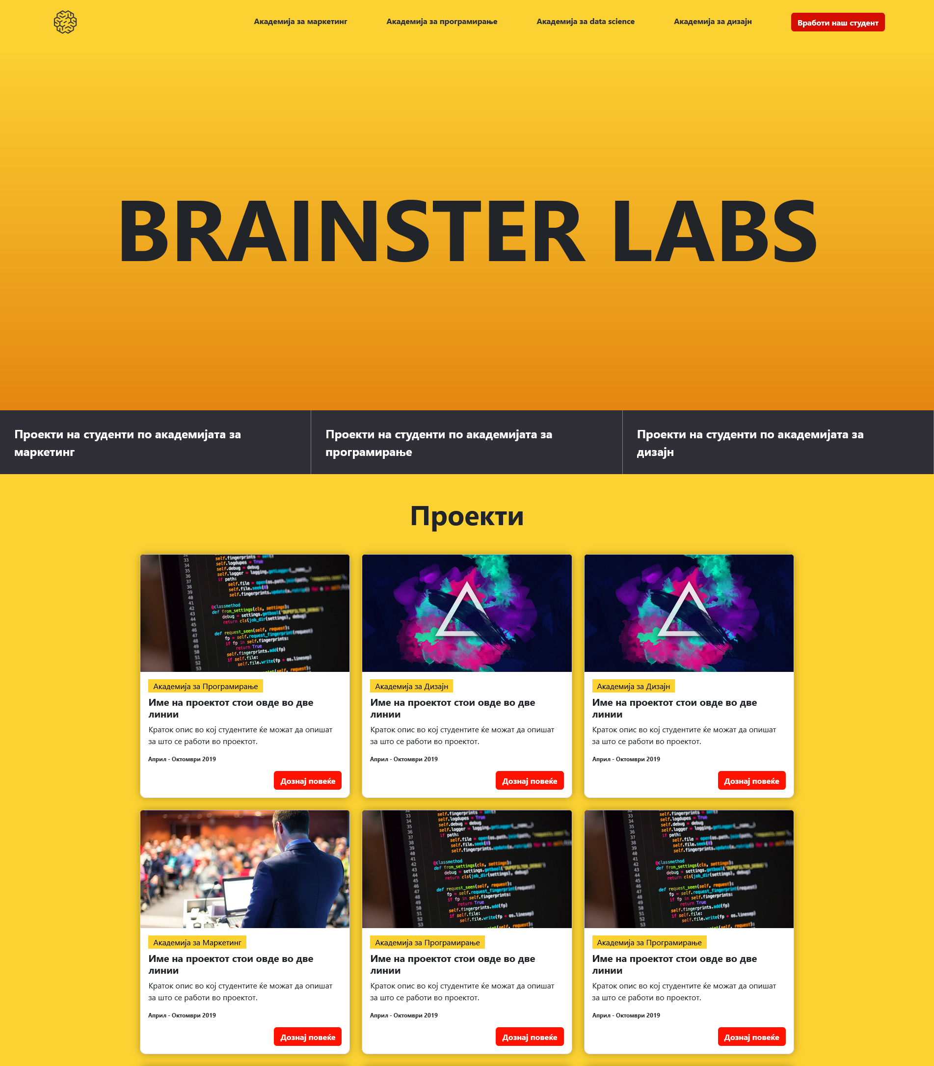 Brainster Labs Website